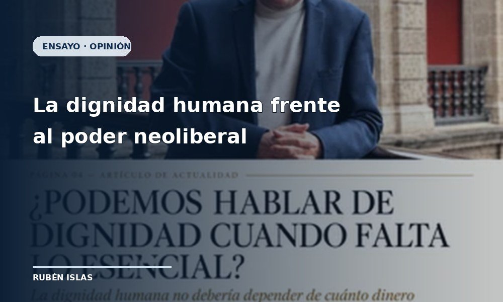Imagen editorial sobre dignidad